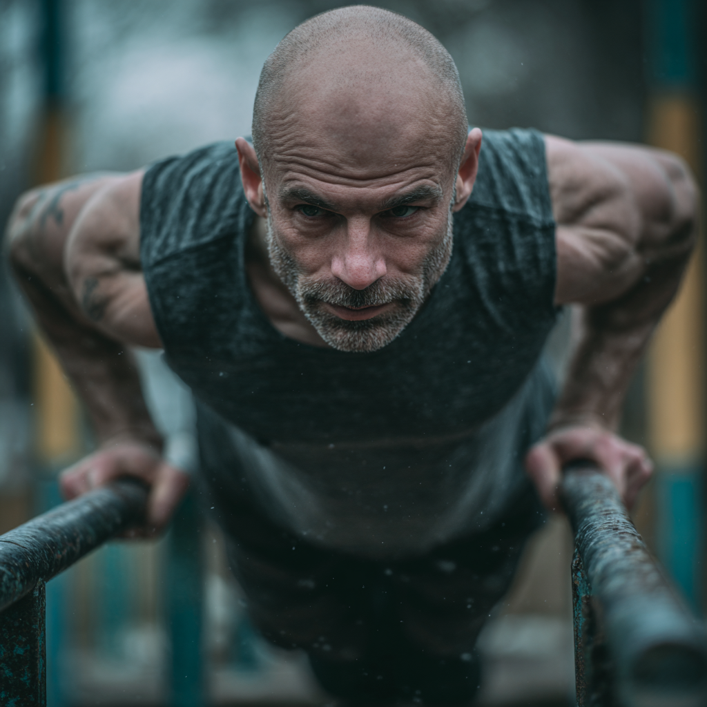 Diverse group of smiling Ukrainian adults demonstrating healthy lifestyle activities, including stretching and wellness practices